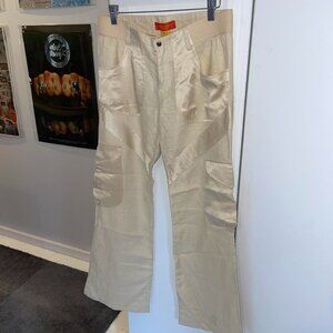 Soleil Rose Vintage Silk and Linen Cargo Pant